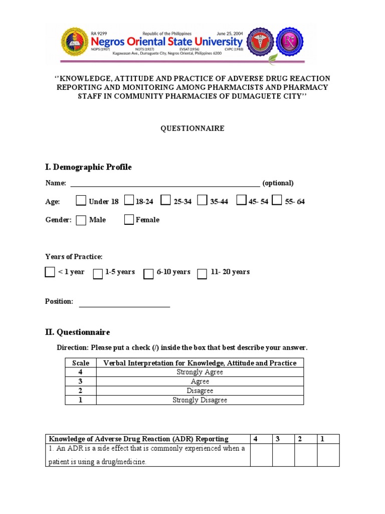 ADR Reporting Practices Among Pharmacists | PDF | Pharmacy | Health ...