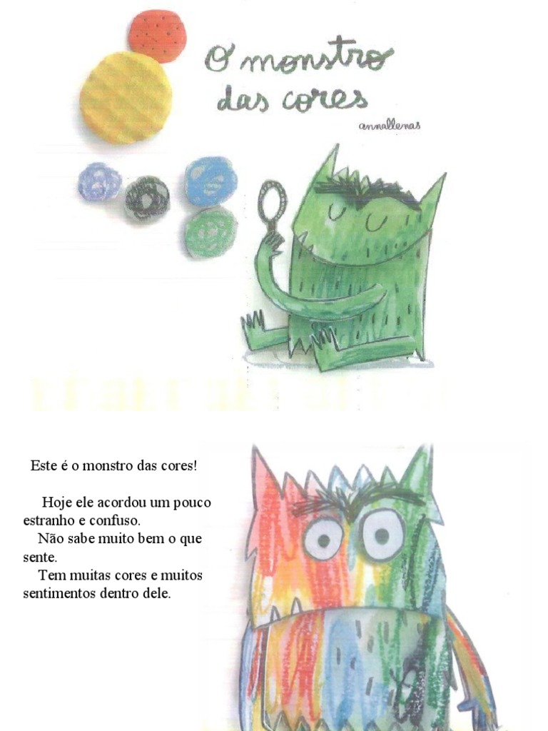 As muitas cores dos sentimentos do Monstro das Cores | PDF