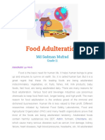 Food Adulteration: MD Sadman Mufrad