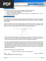 Module 22 Confidence Interval Estimation of The Population Mean