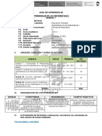 1° Semana GUIA DE APRENDIZAJE DE APRENDIZAJE DE LA MATEMATICA I