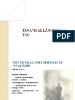 Tematicas Test Relaciones Objetales (TRO) Phillipson