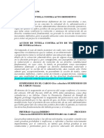 Tutela contra suspensión ilegal en cargo público