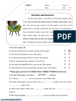 Worksheet Name: Class: 4 Reading Date: Total: ../ 11