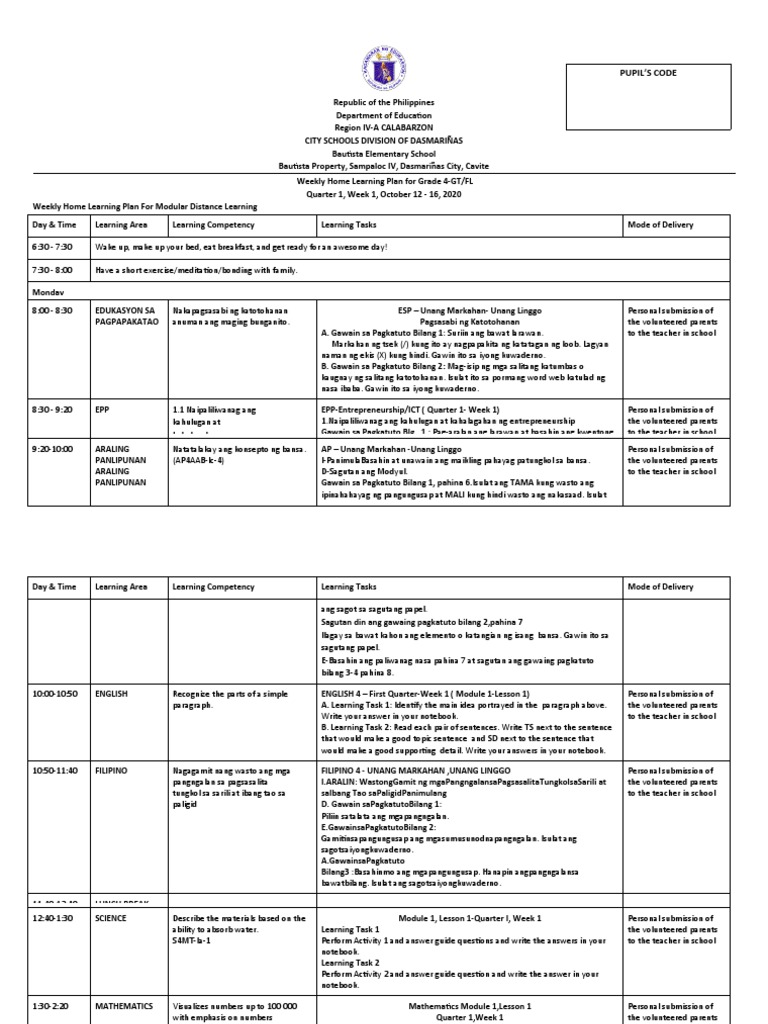 weekly-home-learning-plan-grade-4-pdf