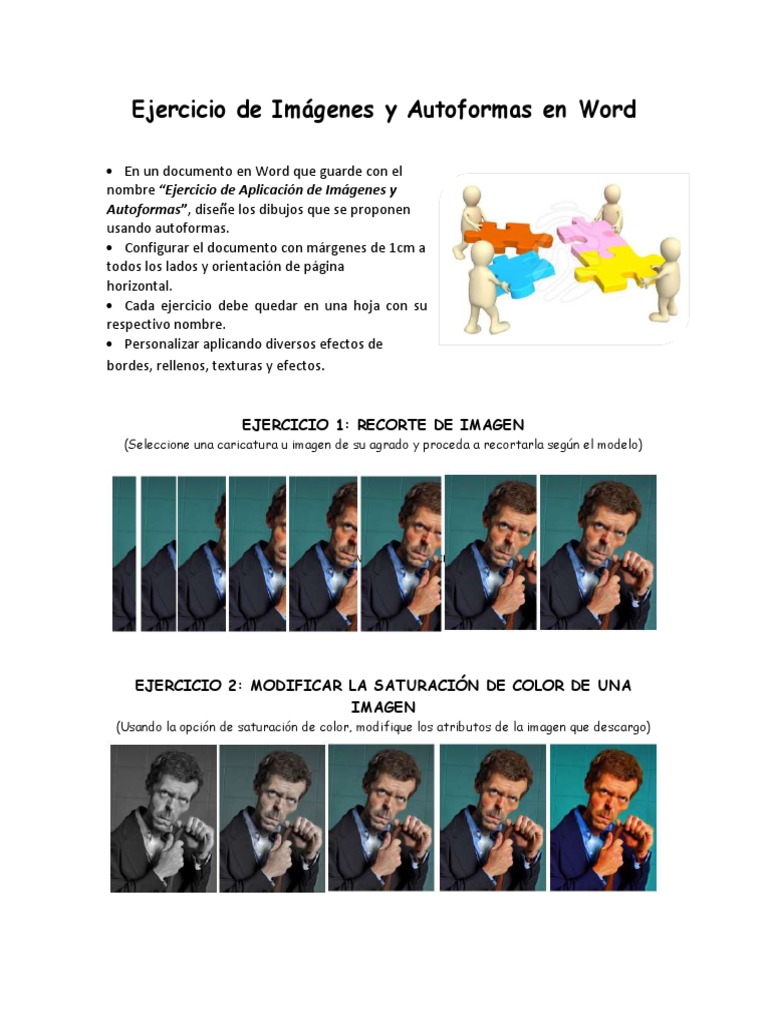Ejercicios de Autoformas en Word | PDF | Métodos y materiales de ...