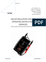 Miller Insulation Checker Operating Instructions (MAN420)