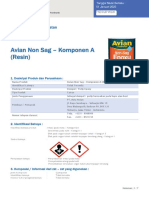 Msds Avian Non Sag Epoxy Komponen A (Resin)