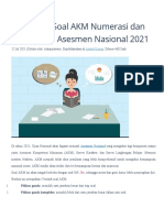 Contoh Soal AKM Numerasi Dan Literasi Di Asesmen Nasional 2021