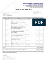 Commercial Invoice: Shenzhen SUNSKY Technology Limited