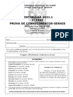 Vestibular UECE 2021.1: Prova de Conhecimentos Gerais