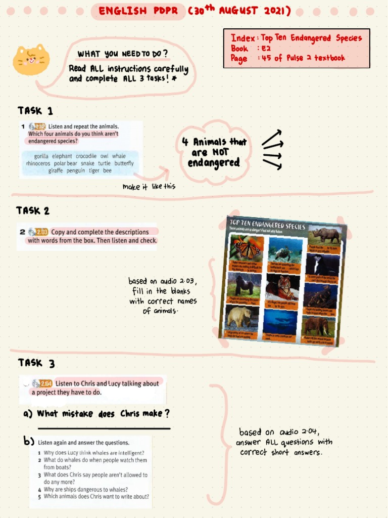 Top Ten Endangered Species Guide | PDF