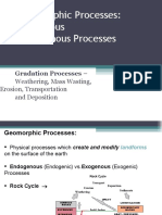 Geomorphic Processes: Exogenous Endogenous Processes