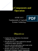 Engine Components and Operation: AGME 1613 Fundamentals of Agricultural Systems Technology