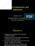 Agricultural Engine Components and Operation