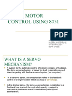 Servo Motor Control Using 8051