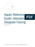 Aspen Reference Guide - Attendance Designee Training Guide - April - 2019