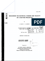 Measuring The Electrical Charge and Velocity: of A Moving Projectile