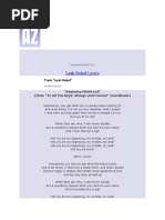 All Is Found: Frozen 2 Lyrics | PDF