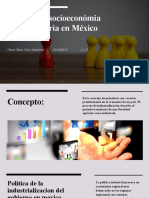 Proyección Socioeconómia de La Industria en México
