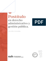 Uah Folleto Postitulo en Derecho Administrativo y Gestion Publica 2021 2