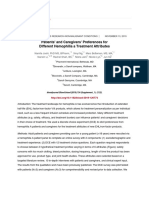 Patients and Caregivers Preferences For Different Hemophilia A TR - 2019 - Blo