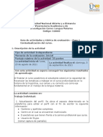 Guía de Actividades y Rúbrica de Evaluación - Unidad 1 - Paso 1 - Contextualización Del Curso