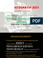 Materi Sosialisasi Juknis KKN Integratif 2021