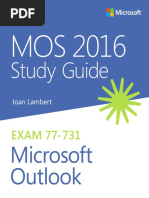 MOS 2016 Study Guide Microsoft Outlook