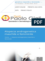 alopecia androgenetica maschile e femminile - dott. paolo gigli medico tricologo