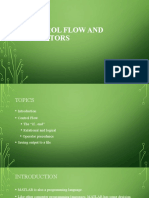 Control Flow and Operators