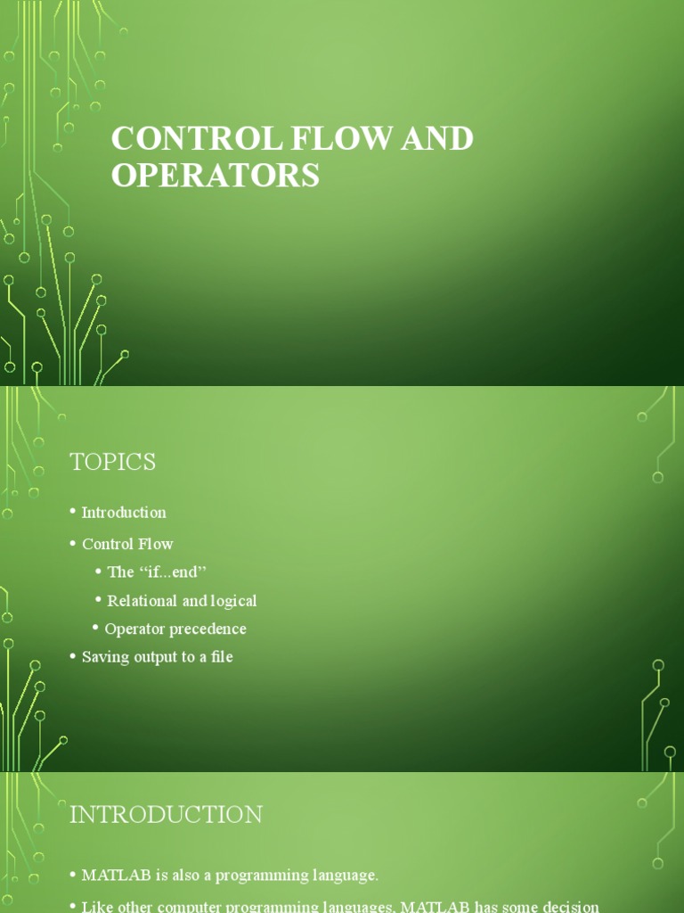 Control Flow and Operators | PDF | Control Flow | Algebra