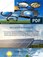 RECURSOS RENOVABLES Y NO RENOVABLES.