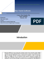 Mass Transfer Coefficients