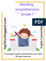 Reading Comprehension Grade 1. PDF