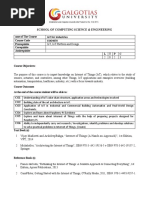 CSIO4070 IoT For Industries Syllabus