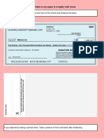 A Check Printed On Any Paper Is A Legally Valid Check