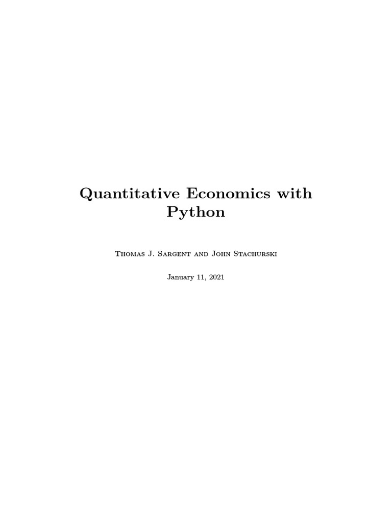 Quantitative Economics with Python | PDF | Banks | Fractional Reserve ...