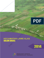 Kecamatan Lawe Alas Dalam Angka 2014