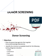 Donor Screening