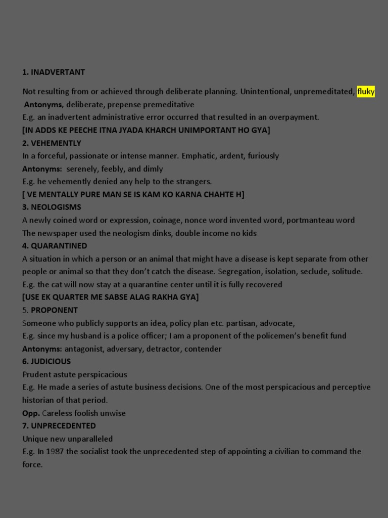 Word Meaning PDF Handcuffs Verb