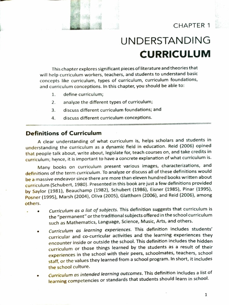 Understanding Teacher-School Curriculum | PDF | Curriculum | Learning