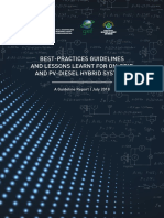 UNDP DREG Best-Practices Guidelines and Lessons Learnt For On-Grid and PV-diesel Hybrid Systems Guideline Report