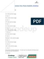 CDS I 2021 Previous Year Paper English: Solution: WWW - Gradeup.co