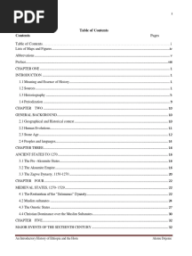Introductory To Ethiopian History