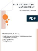 Sales & Distribution Management: Unit I: Personal Selling & Salesmanship