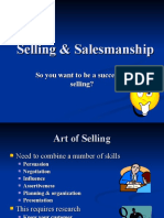 Sales and Salesmanship