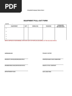 Material Pull Out Form PDF | PDF