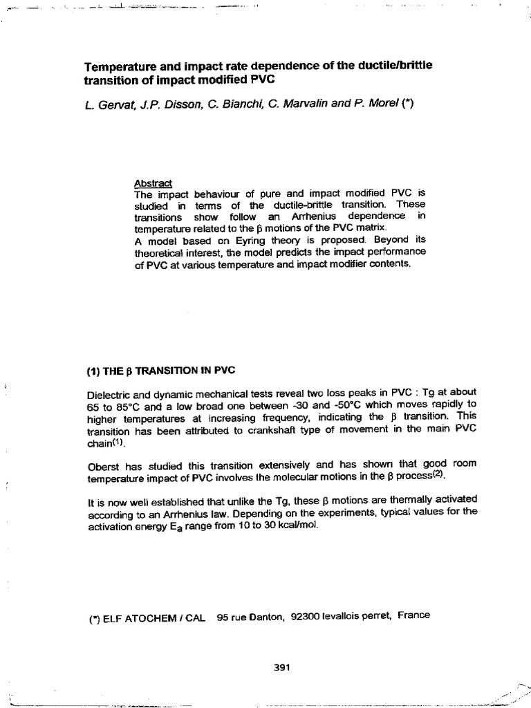 Temperature and Impact Rate Dependence of The Ductile/brittle