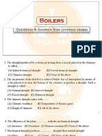 Boilers: Questions & Answers From Previous Exams